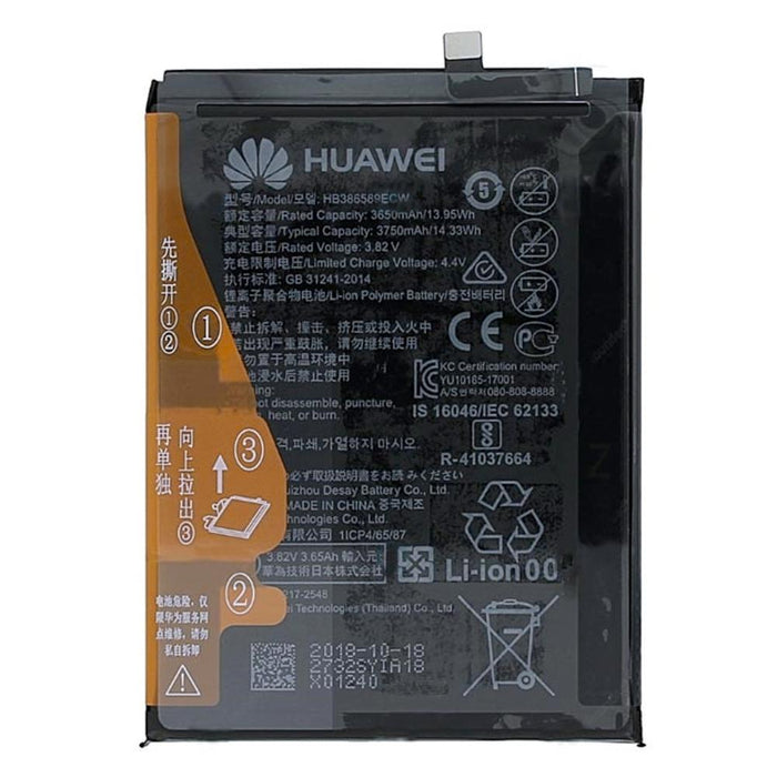 For Huawei Mate 20 Lite, P10 Plus, Nova 3 ,Nova 5T, Honor View 10, Honor 20, Honor Play Replacement Battery HB386589ECW (24022732)