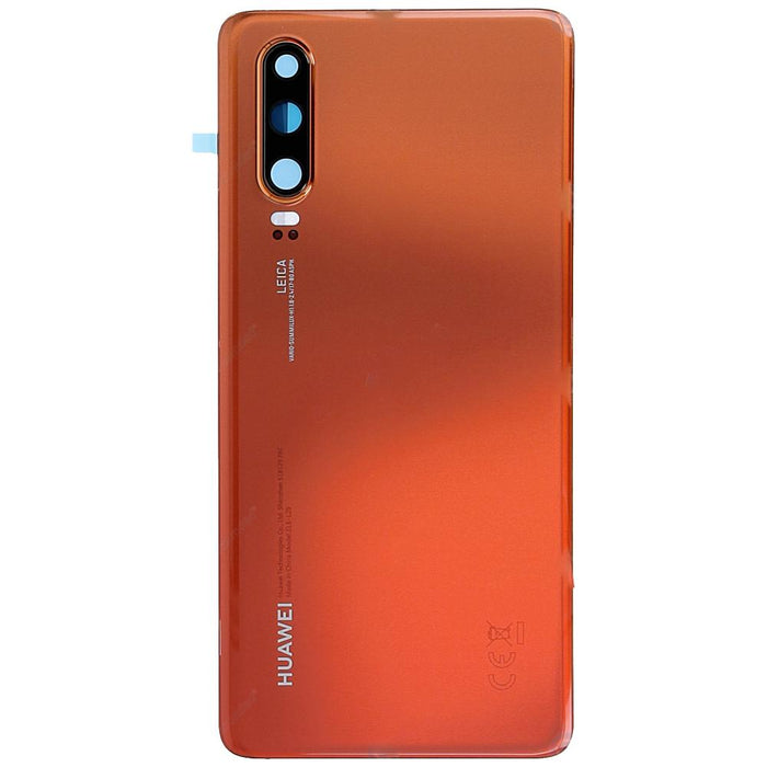 Huawei P30 Replacement Rear Battery Cover Inc Lens with Adhesive (Amber Sunrise)