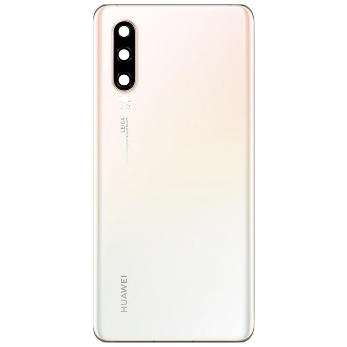 Huawei P30 Replacement Rear Battery Cover Inc Lens with Adhesive (Pearl White)