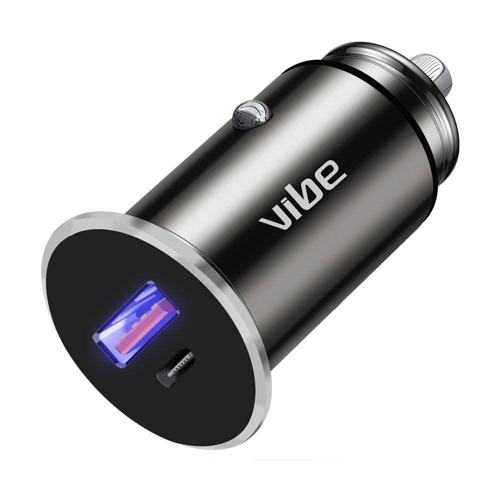 Car Chargers - Vibe Ultra Fast Dual USB/PD Car Charger- 24v 5 amp