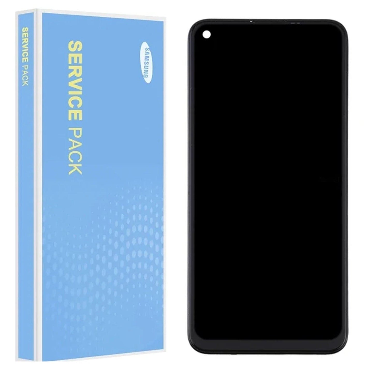 Samsung Galaxy A11 A115F Service Pack Black Full Frame Touch Screen Display GH81-18760A
