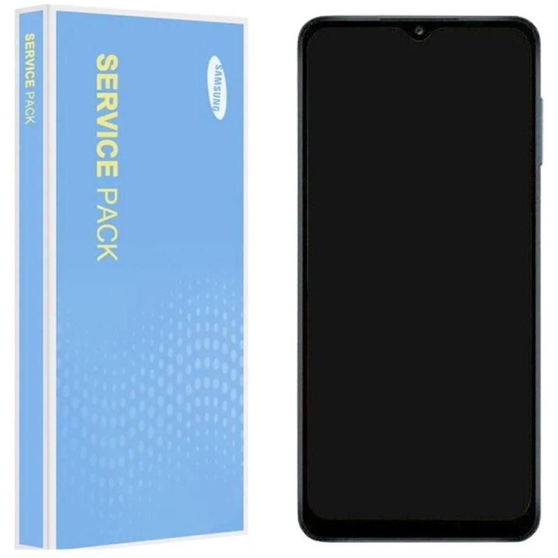 Samsung Galaxy A12 A125 Service Pack Black Full Frame Touch Screen Display GH82-24708A, GH82-24709A