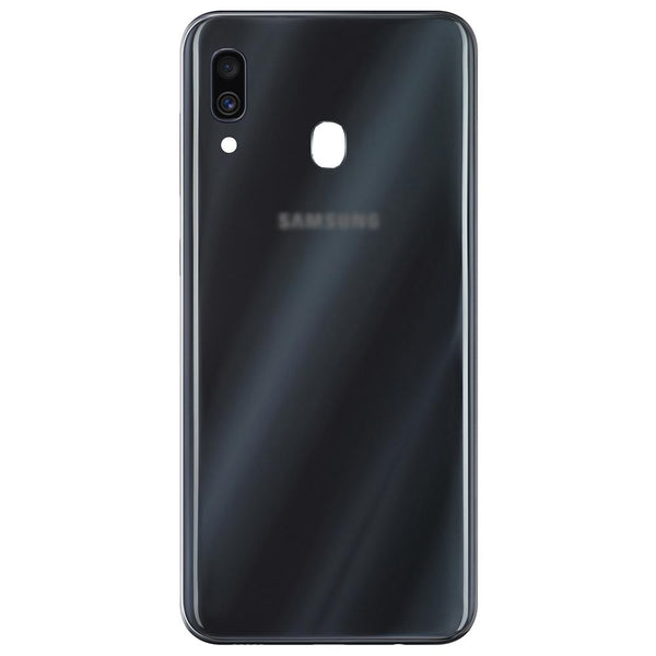 Samsung Galaxy A30 A305 Replacement Rear Battery Cover with Adhesive (Black)