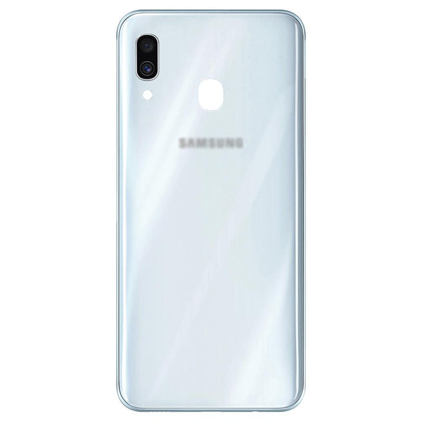 Samsung Galaxy A30 A305 Replacement Rear Battery Cover with Adhesive (White)