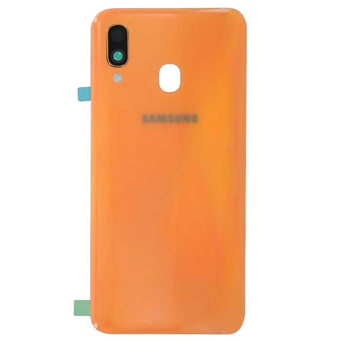 Samsung Galaxy A40 A405 Replacement Rear Battery Cover with Adhesive (Orange)