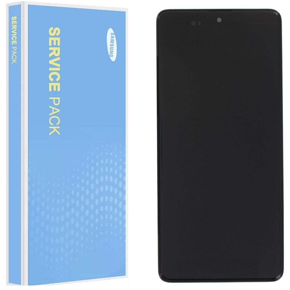 Samsung Galaxy A71 A715 Service Pack Black Full Frame Touch Screen Display GH82-22152A