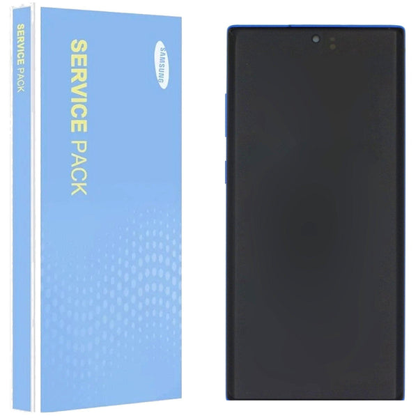 Samsung Galaxy Note 10 Plus N975 Service Pack Aura Blue Full Frame Touch Screen Display GH82-20838D / GH82-20900D