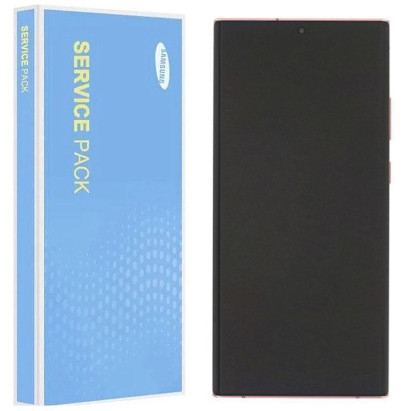 Samsung Galaxy Note 20 Ultra N986B Service Pack Mystic Bronze Full Frame Touch Screen Display GH82-23596D / GH82-23597D