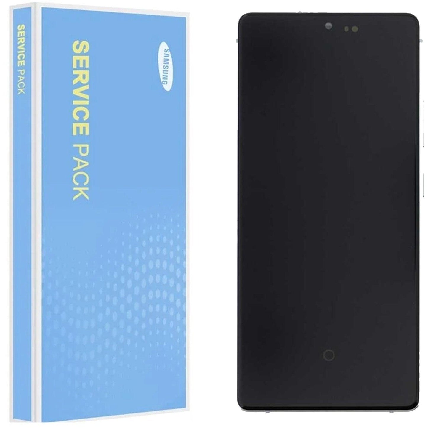 Samsung Galaxy S10 Lite G770F Service Pack Prism White Full Frame Touch Screen Display GH82-21672B / GH82-21992B