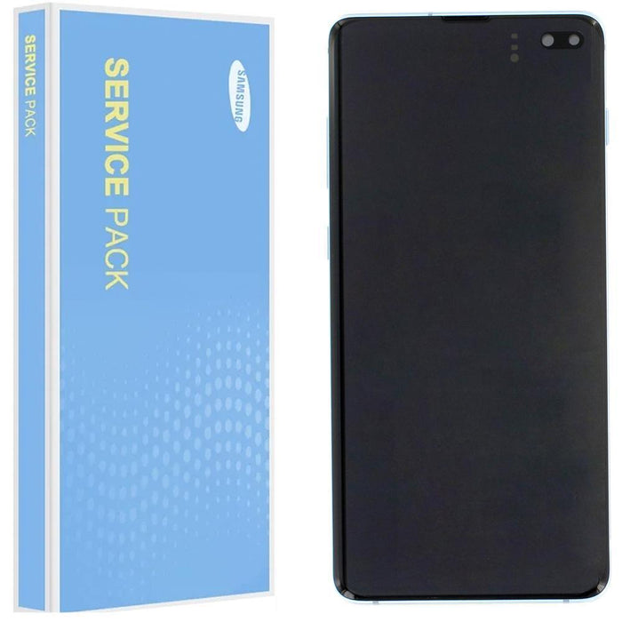 Samsung Galaxy S10 Plus G975 Service Pack Prism Blue Full Frame Touch Screen Display GH82-18849C
