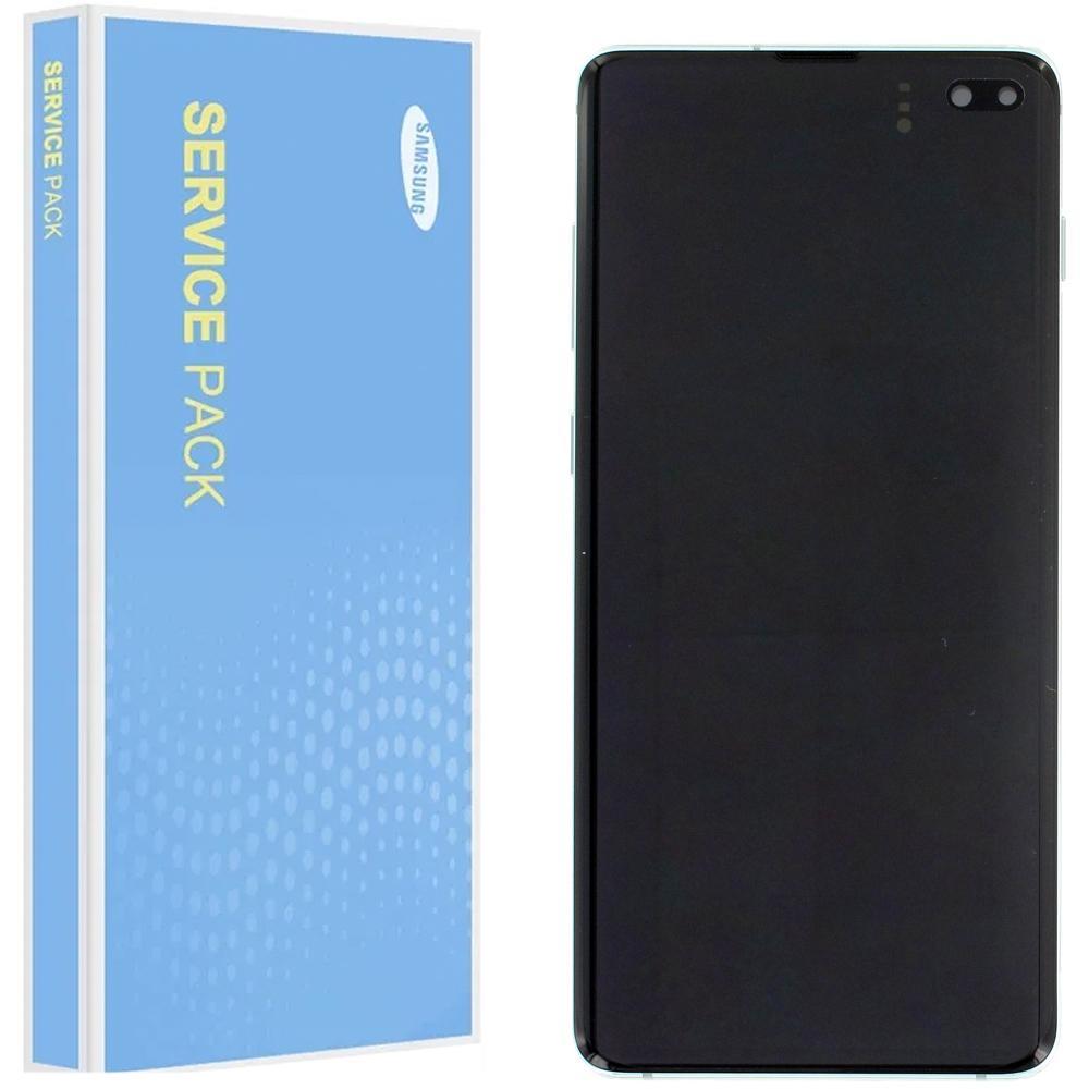 Samsung Galaxy S10 Plus G975 Service Pack Prism Green Full Frame Touch Screen Display GH82-18849E