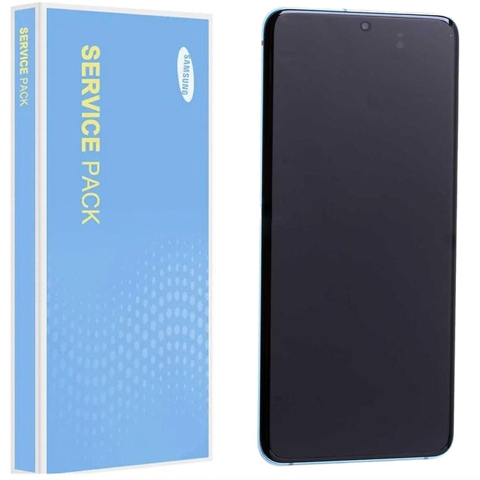 Samsung Galaxy S20 5G G980 Service Pack Full Frame Touch Screen Display (Cloud Blue) GH82-22123D / GH82-22131D