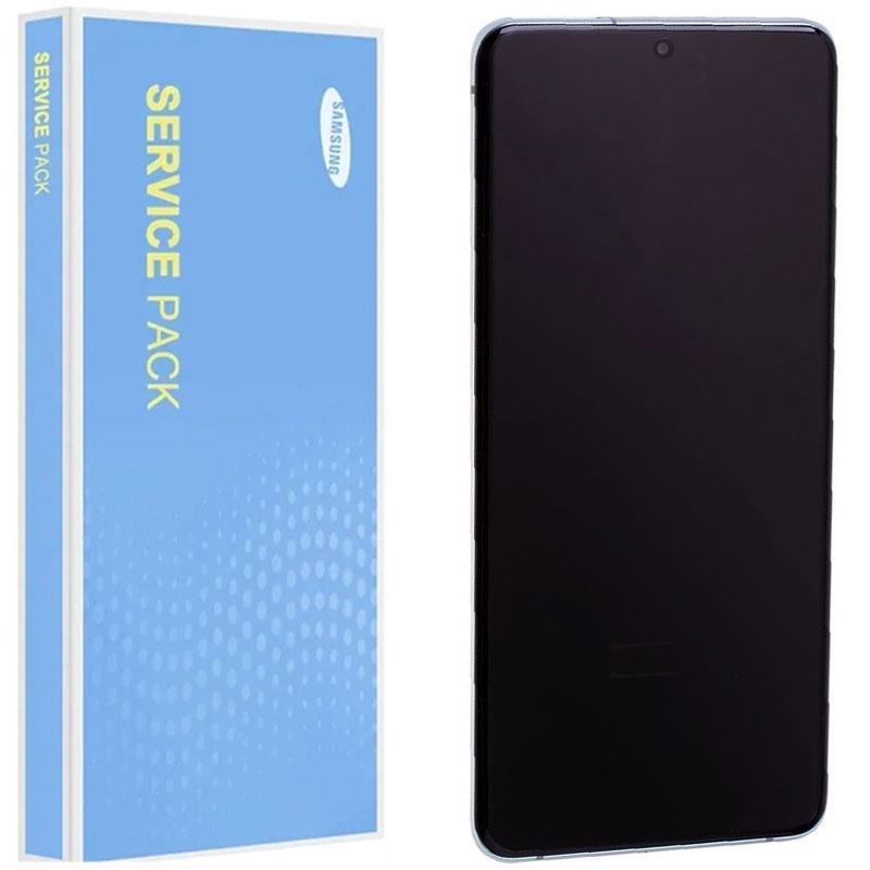 Samsung Galaxy S20 Plus G985 Service Pack Full Frame Touch Screen Display (Cloud Blue) GH82-22145D / GH82-22134D