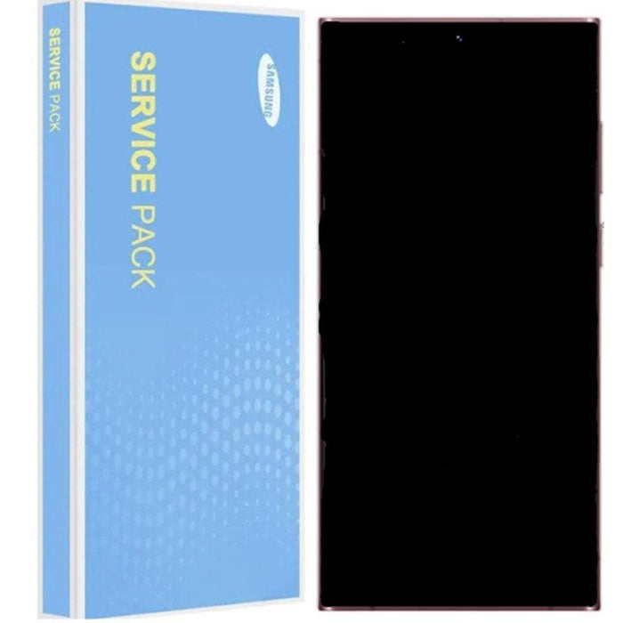 Samsung Galaxy S22 Ultra G908B Service Pack Phantom Black Full Frame Touch Screen Display GH82-27488A / GH82-27489A