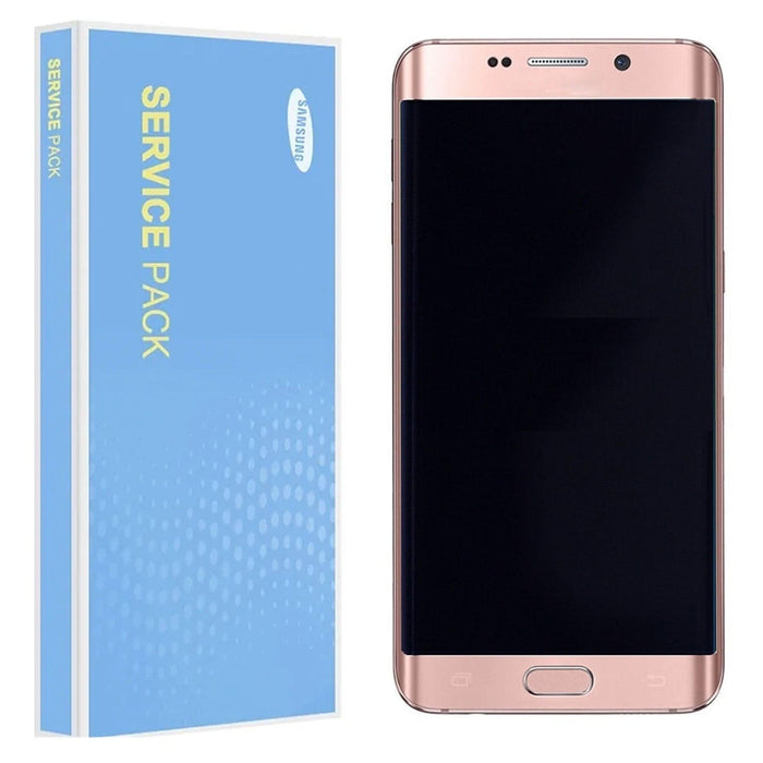 Samsung Galaxy S6 Edge G925F Service Pack Gold Full Frame Touch Screen Display GH97-18533E