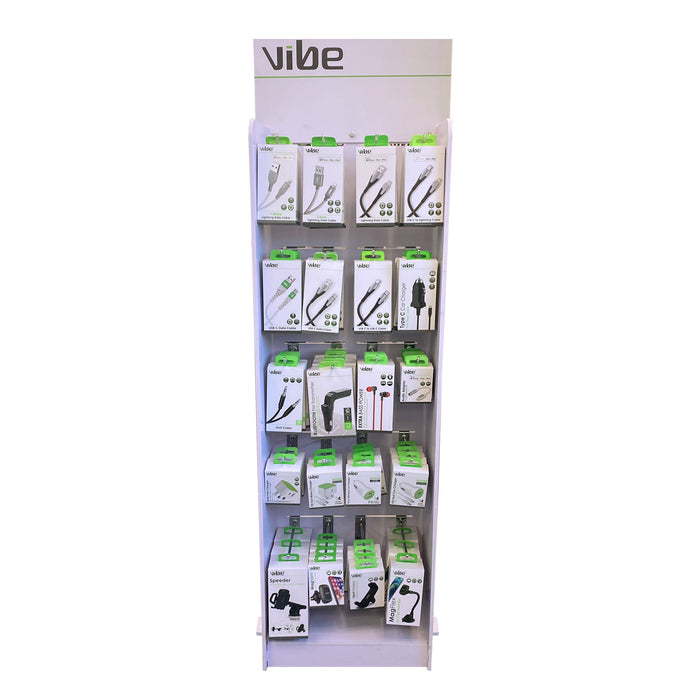 Vibe Premium Mobile Accessory Fully Stocked Display Stand