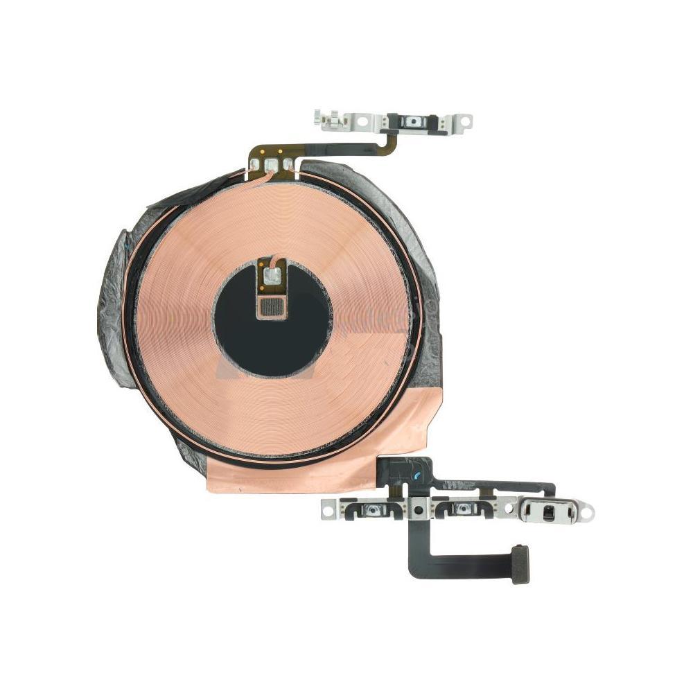 For Apple iPhone 12 Mini Replacement NFC Wireless Charger Coil with Power Button Flex Cable