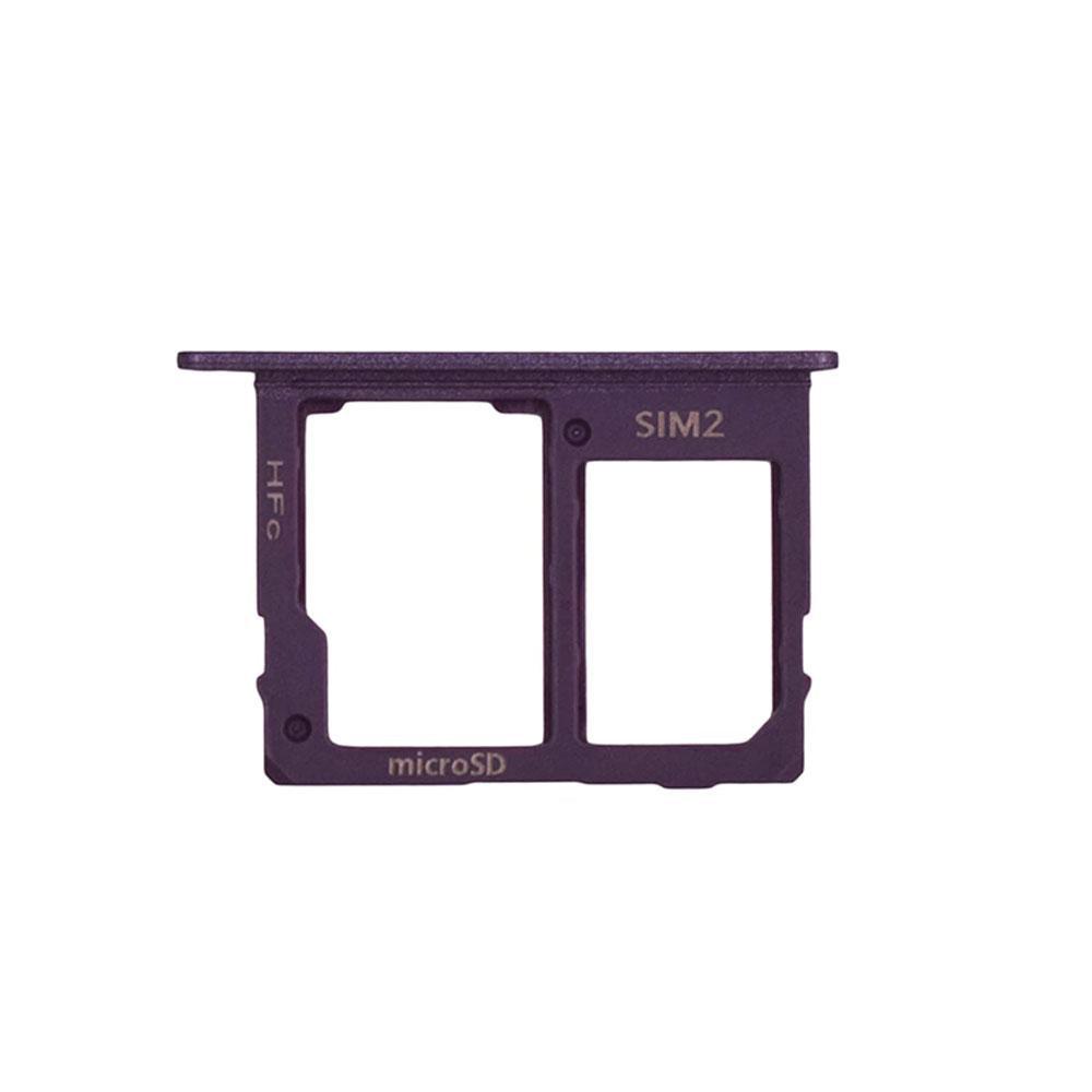 For Samsung Galaxy J6 J600 (2018) Replacement Dual Sim Card Tray (Purple)