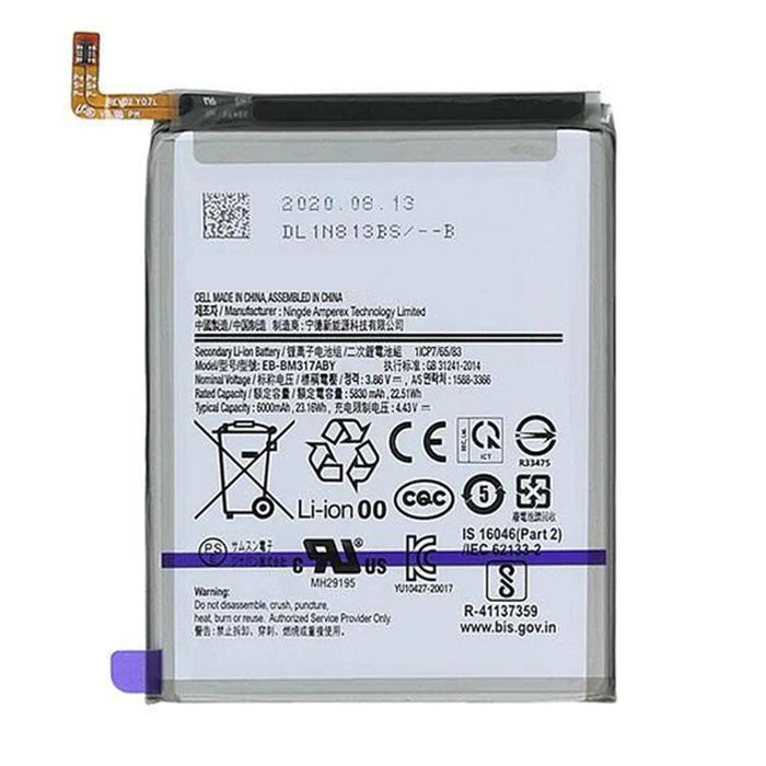 For Samsung Galaxy M31 M315 Replacement Battery 6000mAh